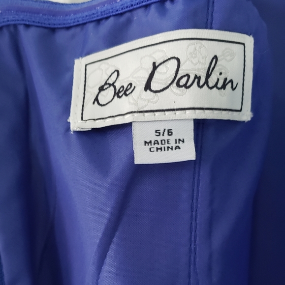 Strapless Brilliant Blue Gown - Picture 5 of 9